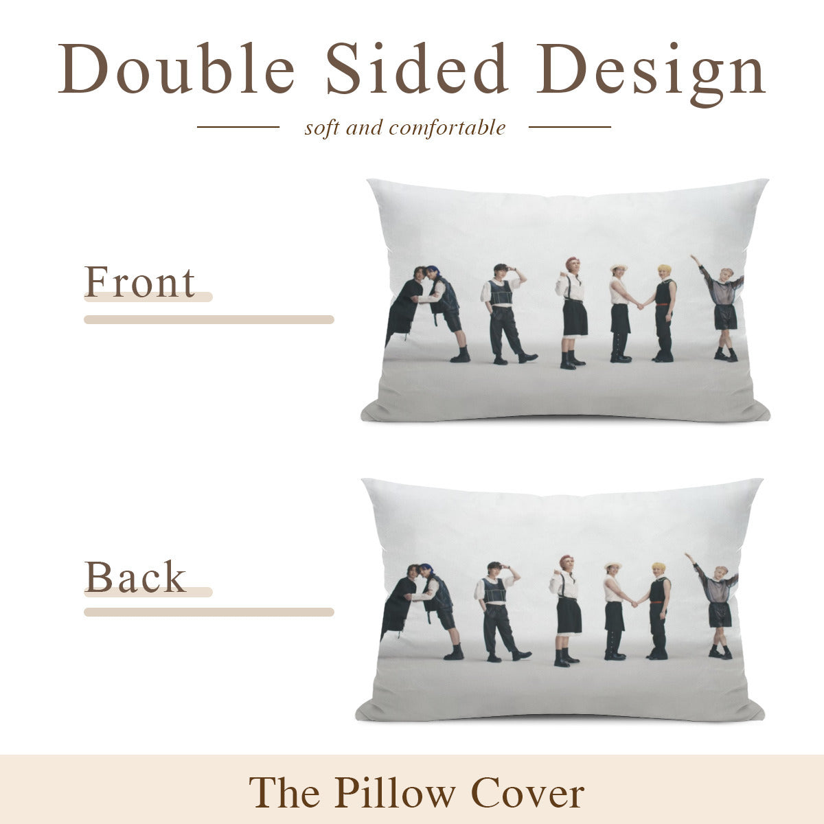 BTS ARMY themed Pillow sham - double sided pillow case - Pillowcase! Great KPOP Gift!