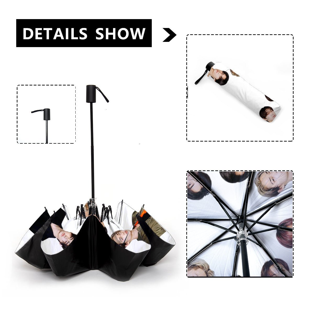 Enhypen Automatic opening umbrella - Kpop for rainy weather andprotection from weather - Beyond The Shoppe