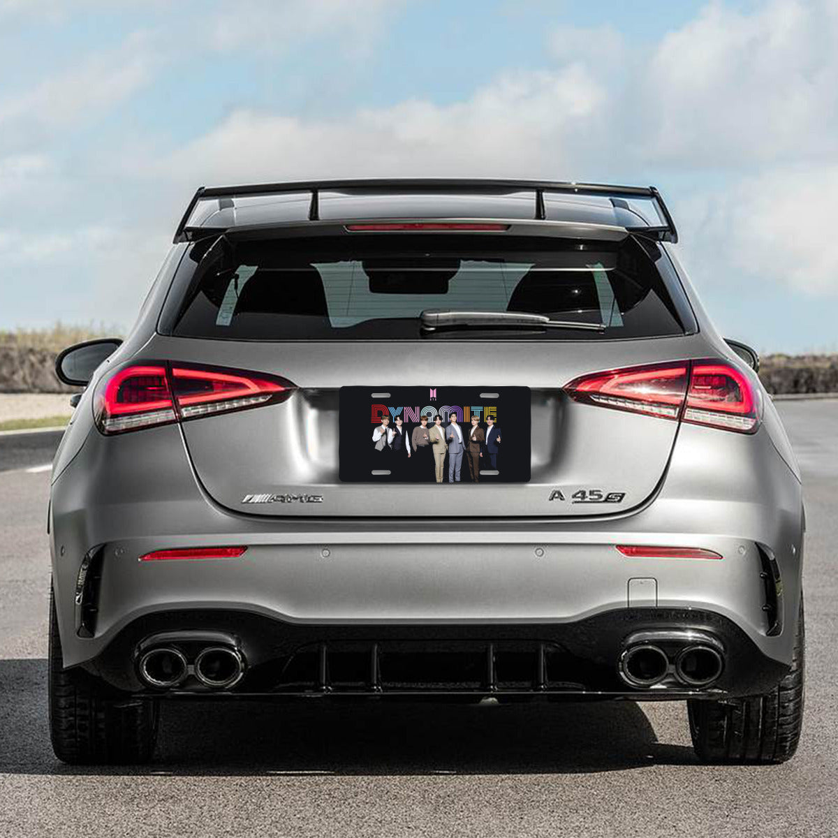 BTS Bt21 Dynamite vanity plate - BTS License Plate Frame - Army Bangtan car accessories - BTS Vanity plate - Dynamite Vanity Plate
