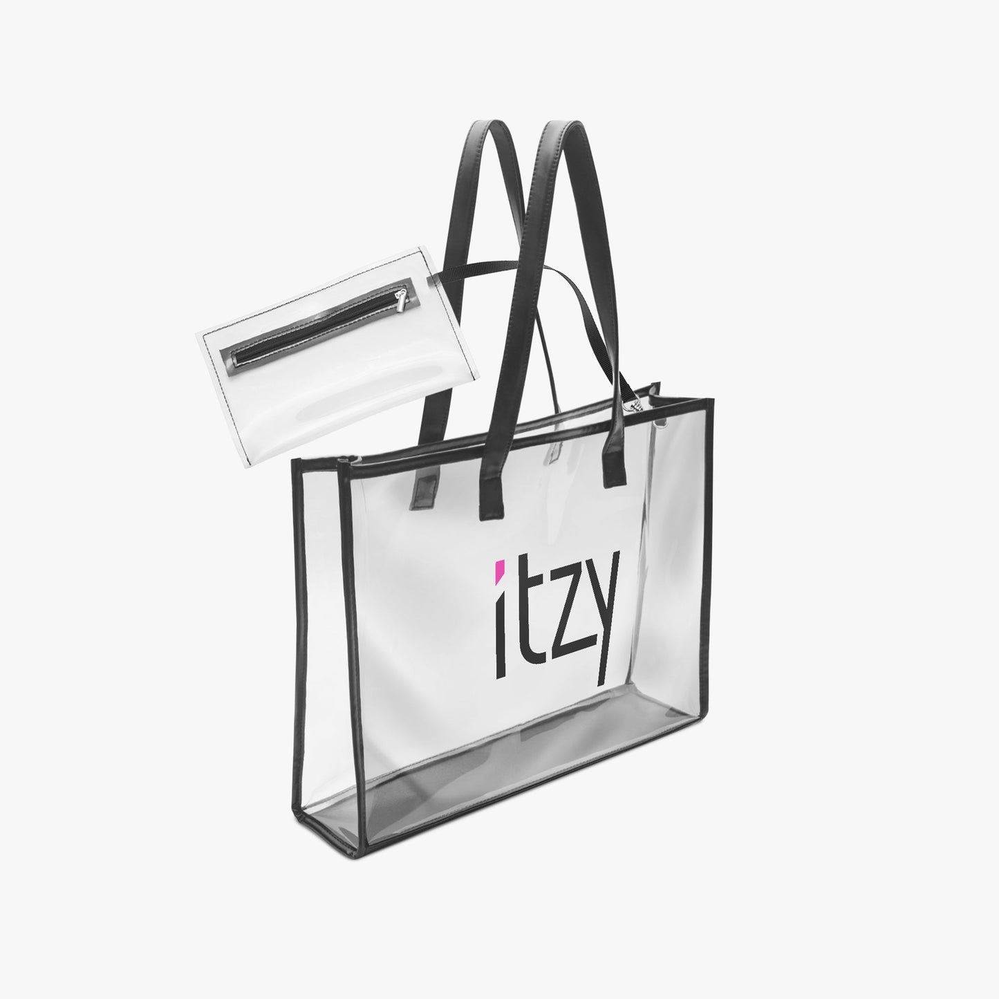 ITZY logo Large PVC Tote Bag – Transparent Concert Bag - Concert Purse - Concert Tote - Beyond The Shoppe