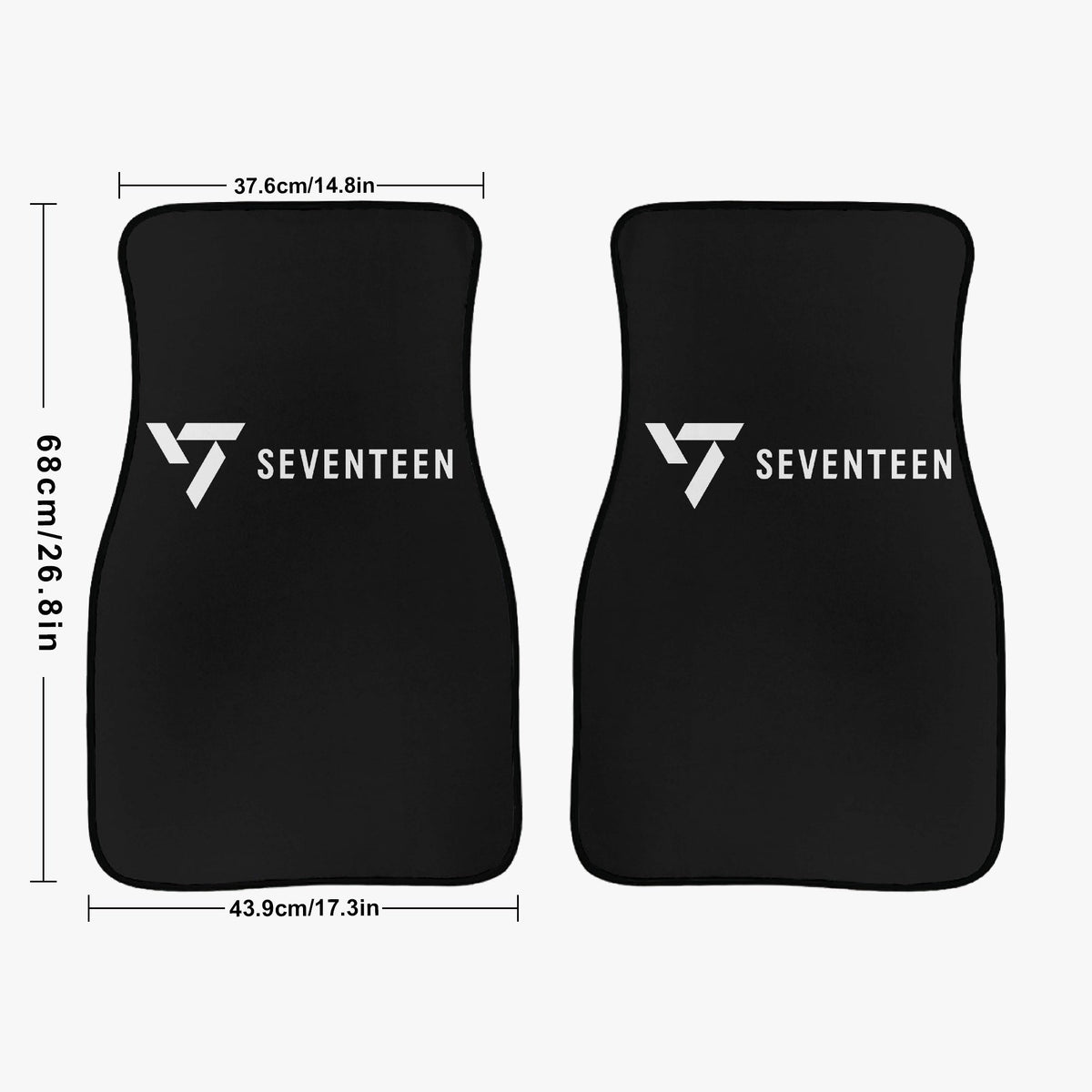 Seventeen Car Floor Mats - 2Pcs Car Floor Mats - Car Accessories - Kpop car mats - (Set of 2) - Beyond The Shoppe