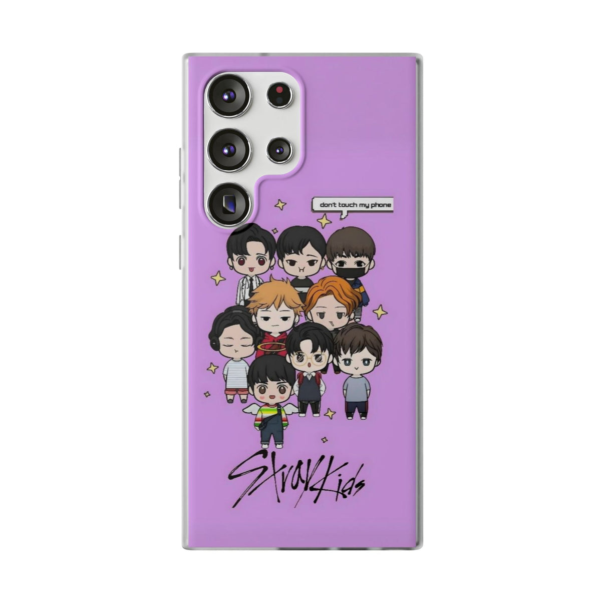 Stray Kids "Don't Touch My Phone" Cell Phone Case - iPhone, Samsung and Custom Covers - K - Pop Phone Covers, Gifts for Fans, Stylish Cell Phone Accessories - Beyond The Shoppe