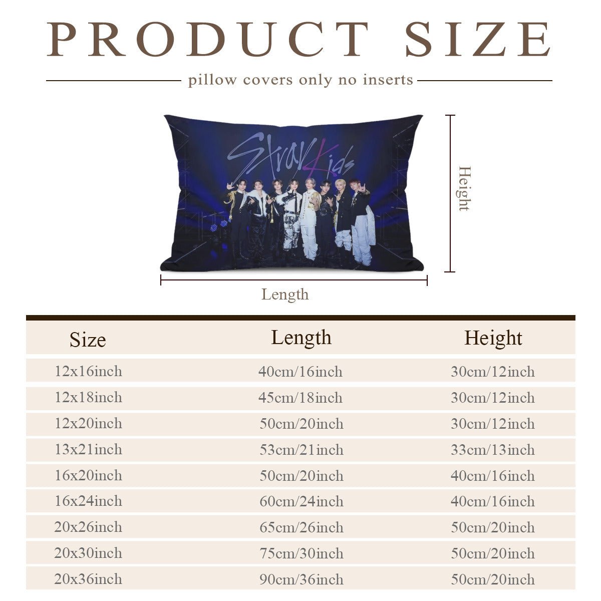 Stray Kids themed Pillow sham - double sided pillow case - Pillowcase! Great KPOP Gift! - Beyond The Shoppe