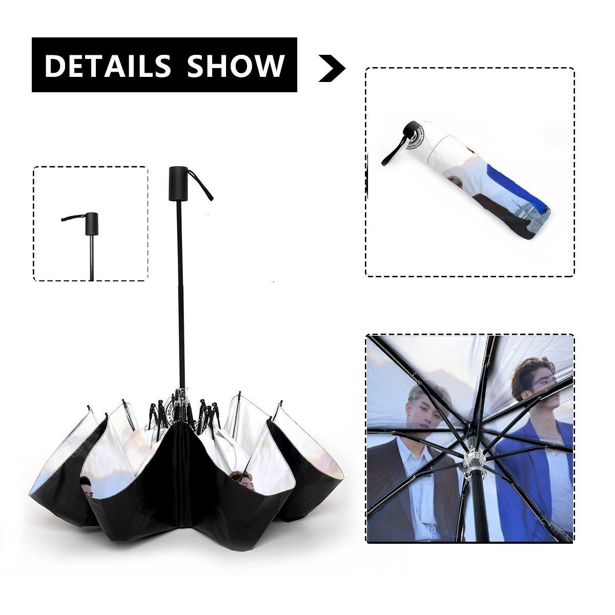 The Rose Automatic opening umbrella - Kpop for rainy weather and protection from weather - Beyond The Shoppe