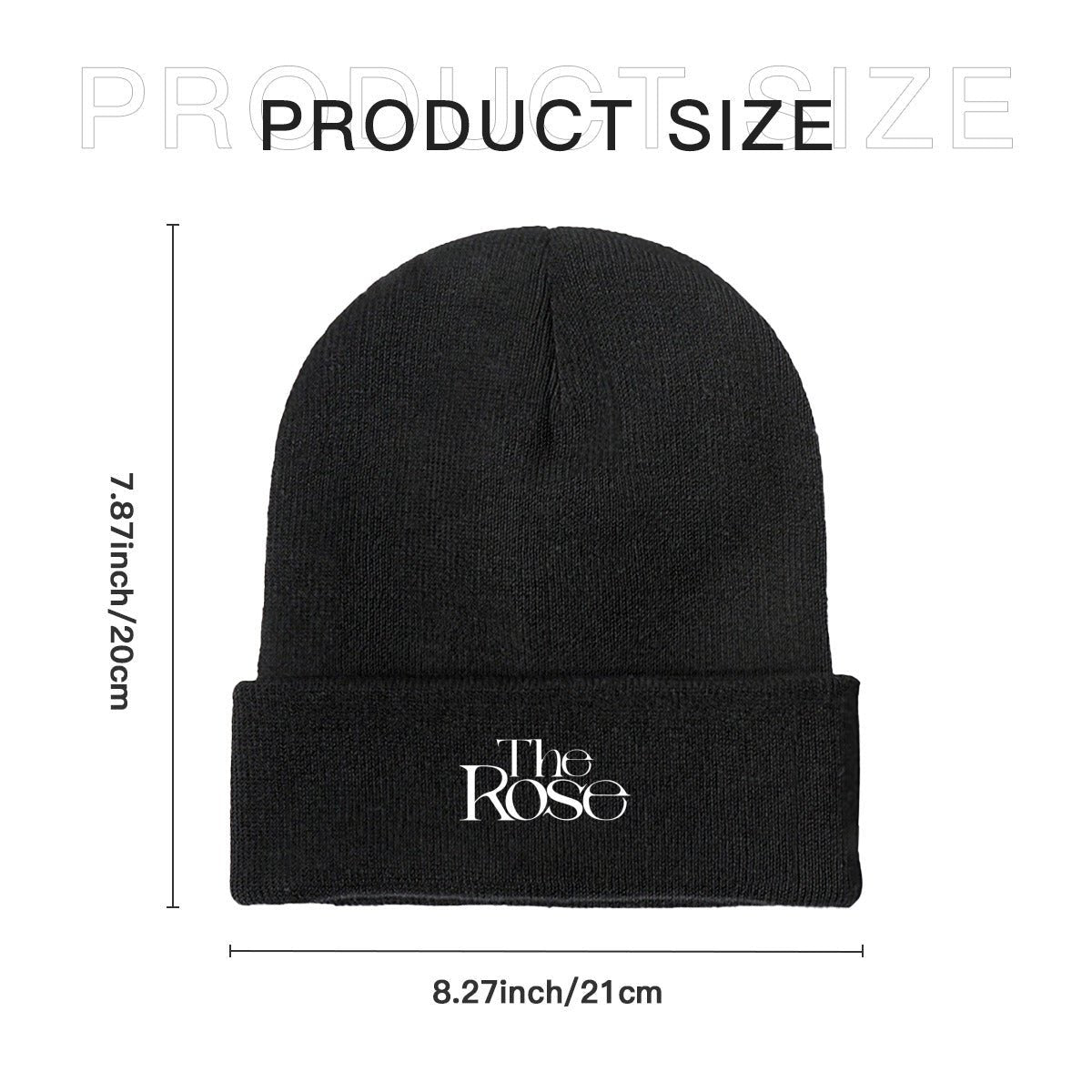 The Rose Beanie for Adults – Cozy Polyester Knit Hat - Stylish, Comfortable & Trendy Hat - Beyond The Shoppe
