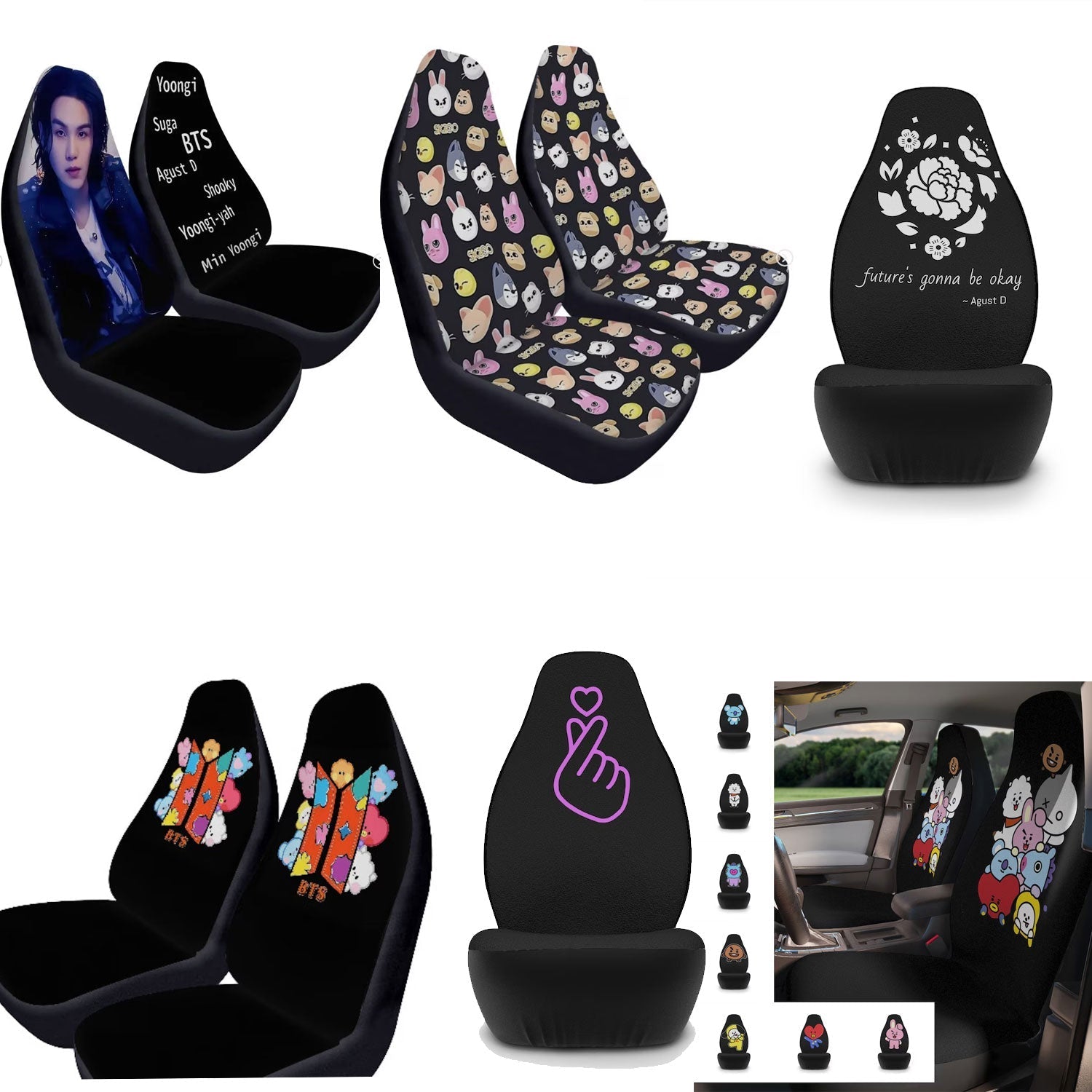 K-Pop Car Seat Covers - Beyond The Shoppe