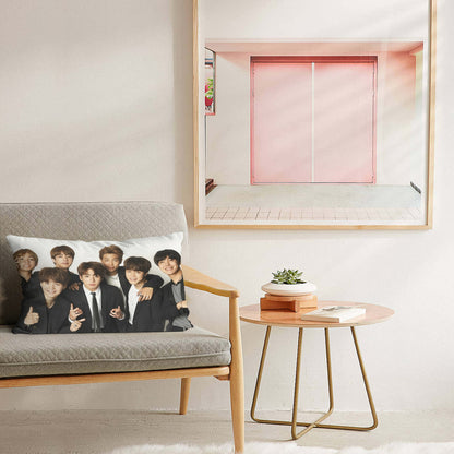 BTS OT7 themed Pillow sham - double sided pillow case -  Pillowcase! Great KPOP Gift!