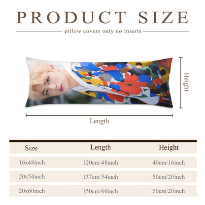 BTS Jin Full body pillow case - double sided in 3 sizes  BTS Jin full size pillow case - BTS World Wide Handsome double sided pillowcase