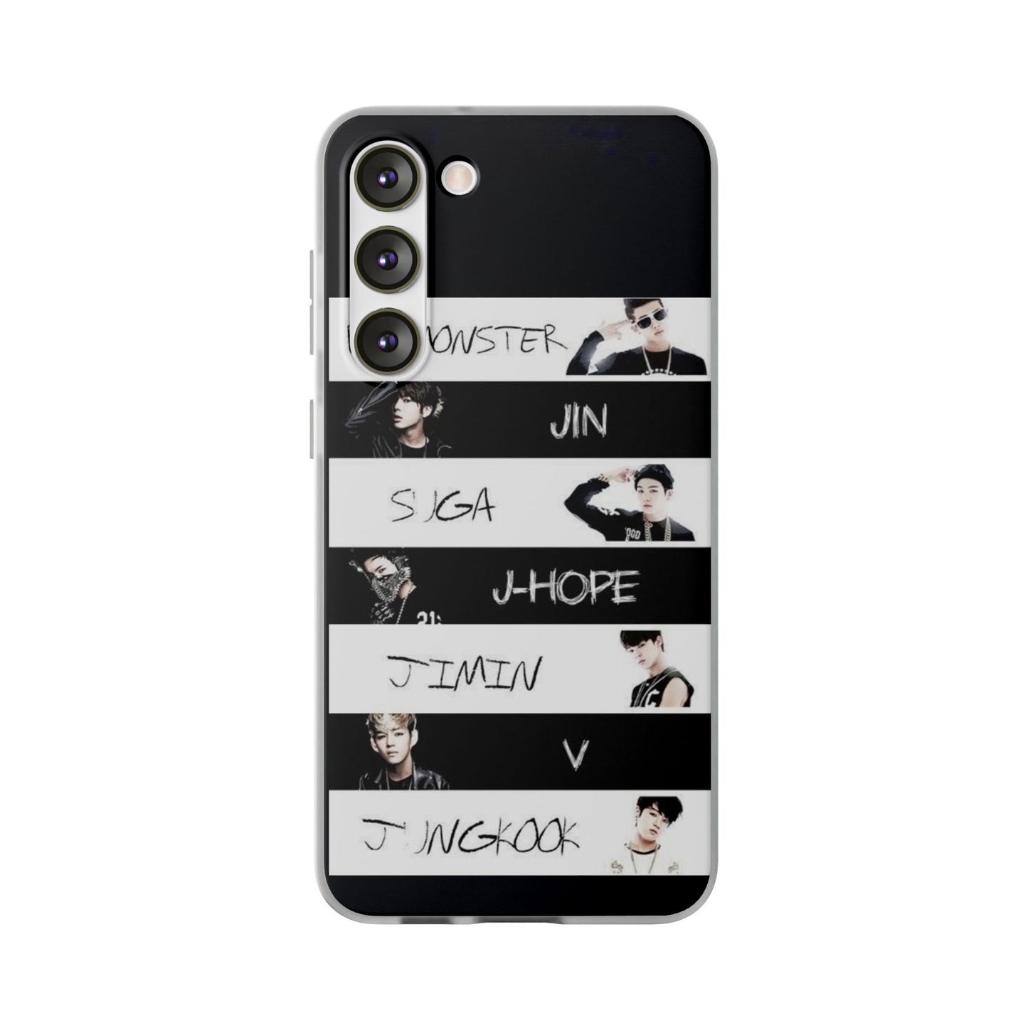 BTS Old School OT7 Cell Phone Case - iPhone, Samsung and Custom Covers -  K-Pop Phone Covers, Gifts for Fans, Stylish Cell Phone Accessories