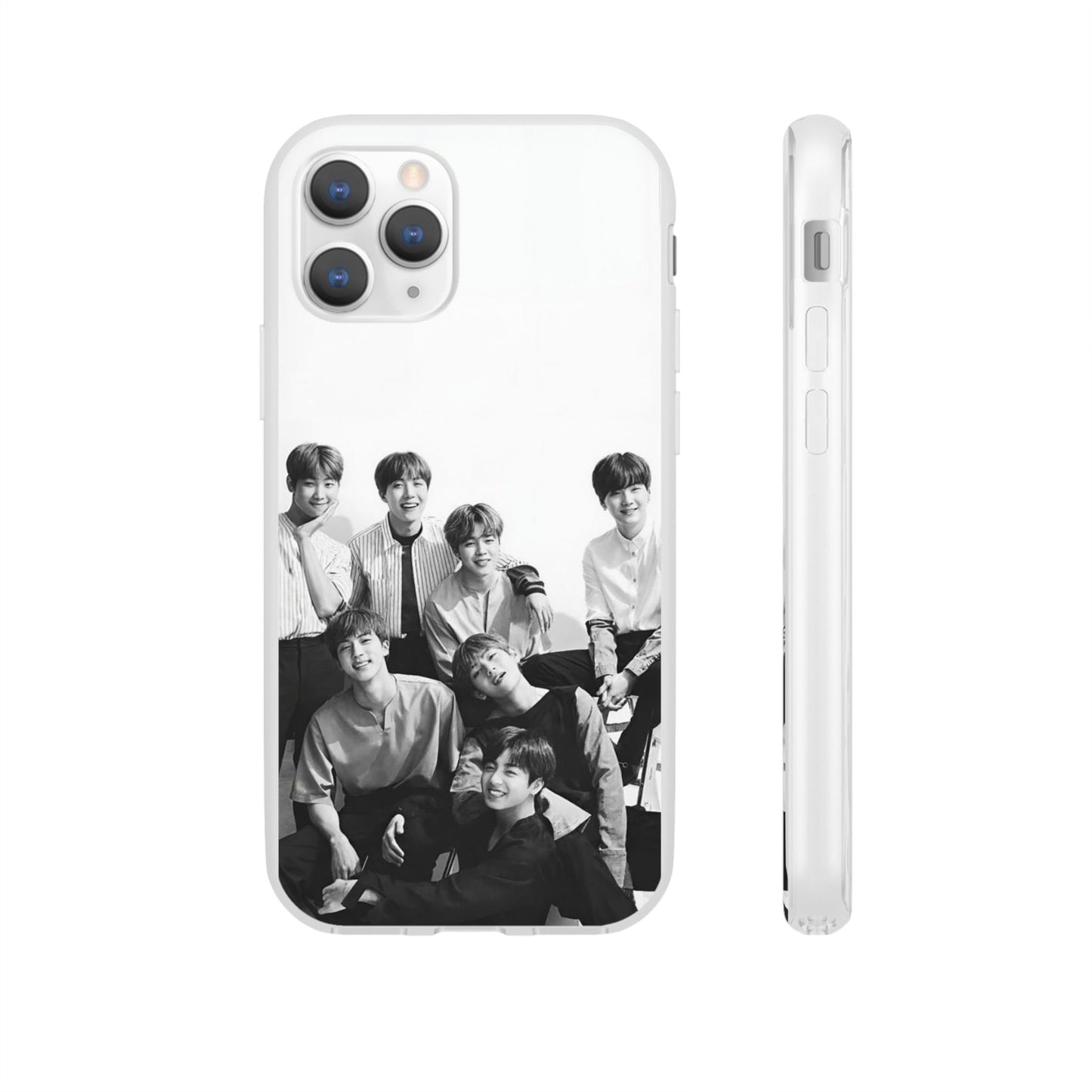 BTS OT7 B/W Cell Phone Case - iPhone, Samsung and Custom Covers -  K-Pop Phone Covers, Gifts for Fans, Stylish Cell Phone Accessories