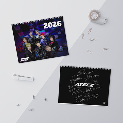 Ateez -  Aniteez - ATINY 2026 Wall Calendar Monthly Planner KPop Gift