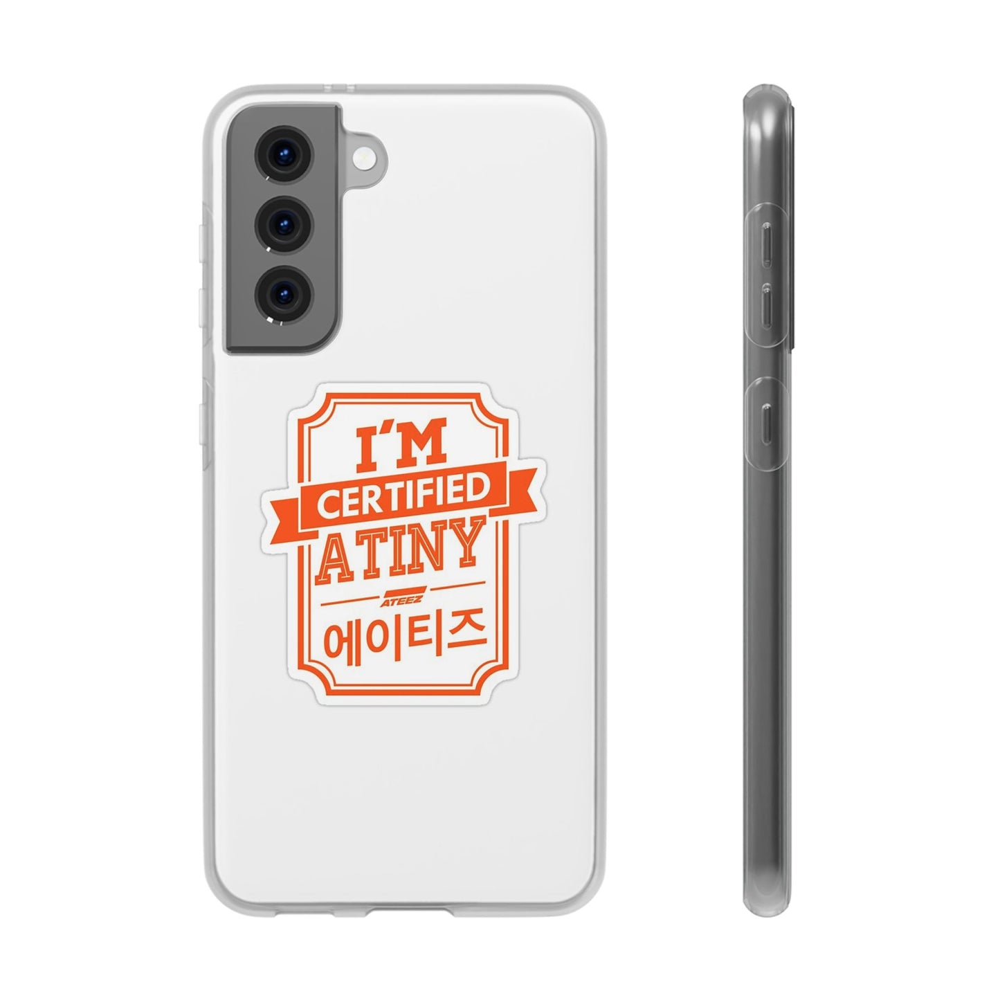 Ateez I'm Certified Atiny  Cell Phone Case - iPhone, Samsung and Custom Covers -  K-Pop Phone Covers, Gifts for Carats, SVT Stylish Cell Phone Accessories