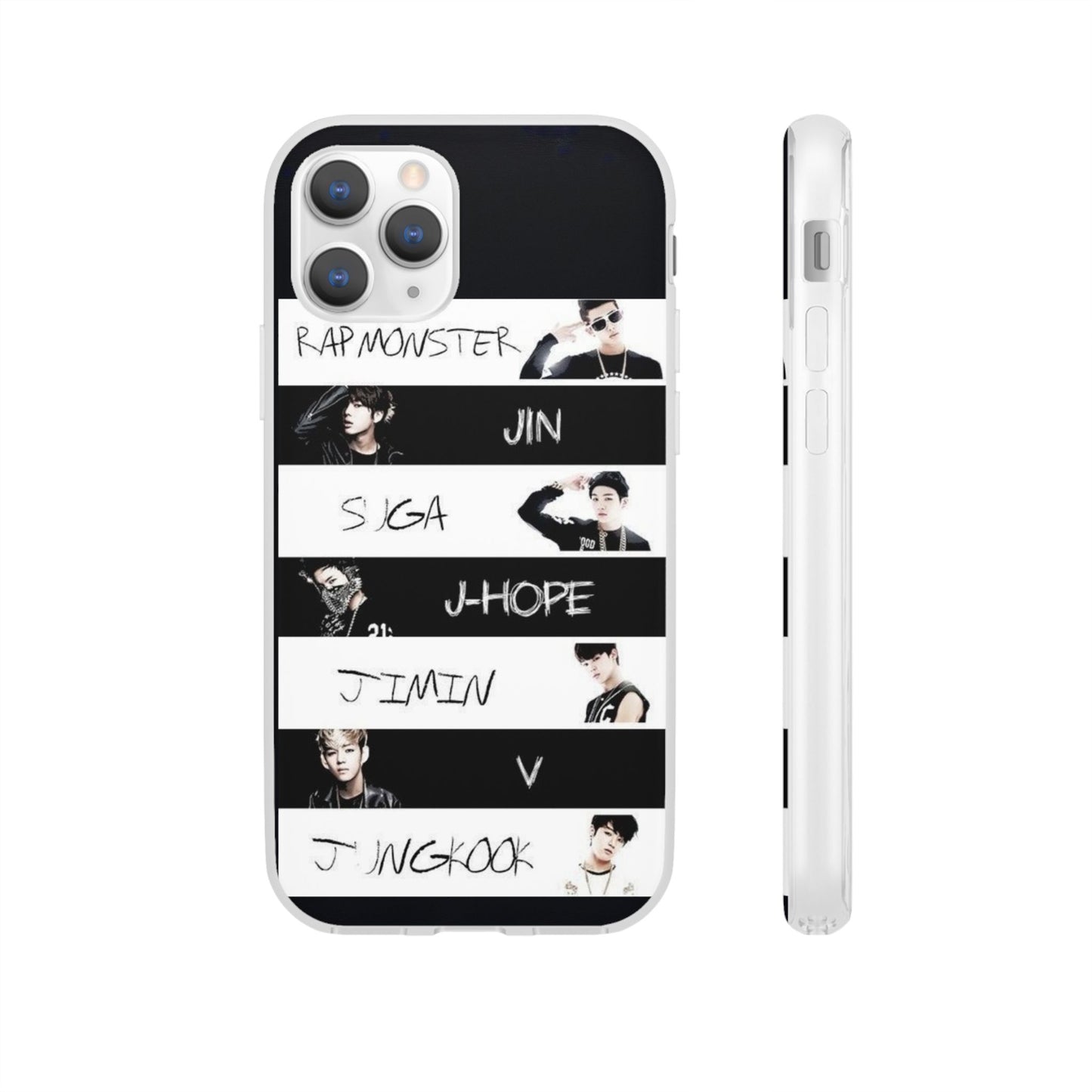 BTS Old School OT7 Cell Phone Case - iPhone, Samsung and Custom Covers -  K-Pop Phone Covers, Gifts for Fans, Stylish Cell Phone Accessories