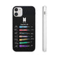 BTS OT7  Microphones & Signatures Cell Phone Case - iPhone, Samsung and Custom Covers -  K-Pop Phone Covers, Gifts for Fans, Stylish Cell Phone Accessories