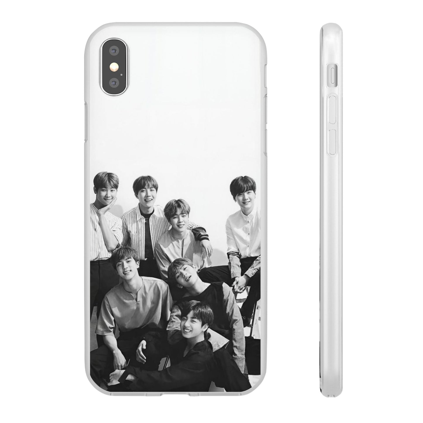 BTS OT7 B/W Cell Phone Case - iPhone, Samsung and Custom Covers -  K-Pop Phone Covers, Gifts for Fans, Stylish Cell Phone Accessories