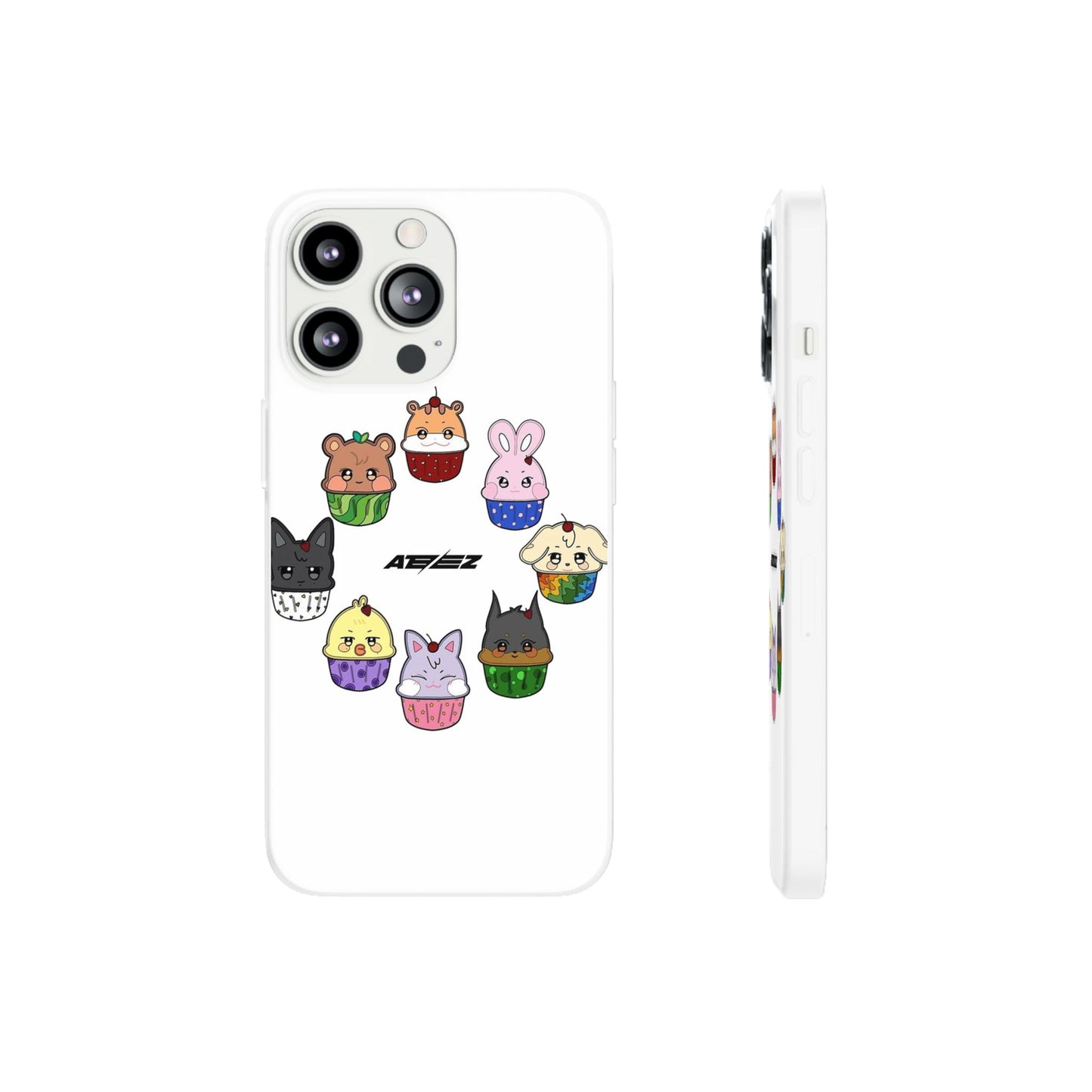 Ateez - Atiny Cupcakes Cell Phone Case - iPhone, Samsung and Custom Covers -  K-Pop Phone Covers, Gifts for Carats, SVT Stylish Cell Phone Accessories