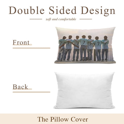 BTS We are 7 -  Full Body Pillow Case - Double Sided with two different photos full body pillowcases - 3 sizes! Great Kpop gift idea!