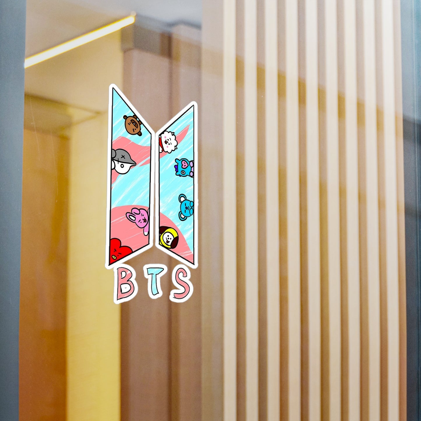 BTS BT21 Colorful Logo Vinyl Decals, Fun Stickers - Water, UV and Scratch Resistant!