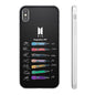 BTS OT7  Microphones & Signatures Cell Phone Case - iPhone, Samsung and Custom Covers -  K-Pop Phone Covers, Gifts for Fans, Stylish Cell Phone Accessories