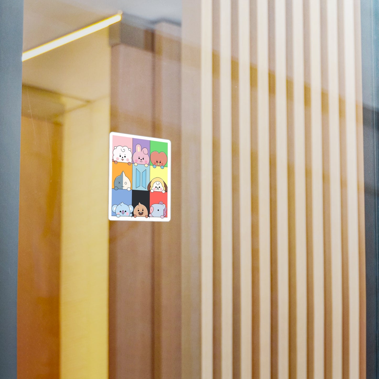 BTS - Baby BT21 Squares! Vinyl Decals, Fun Stickers - Water, UV and Scratch Resistant!