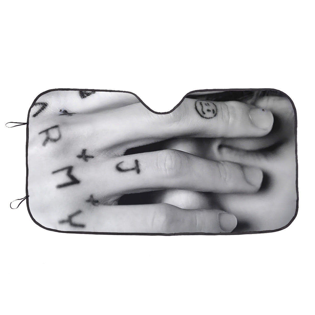 BTS JK Tattood hand / face Car shade - 2 options! Jungkook Windshield cover 3 sizes! BT21 Car Sun Shade  - Gift Bangtan Fan, Army, Sunshade