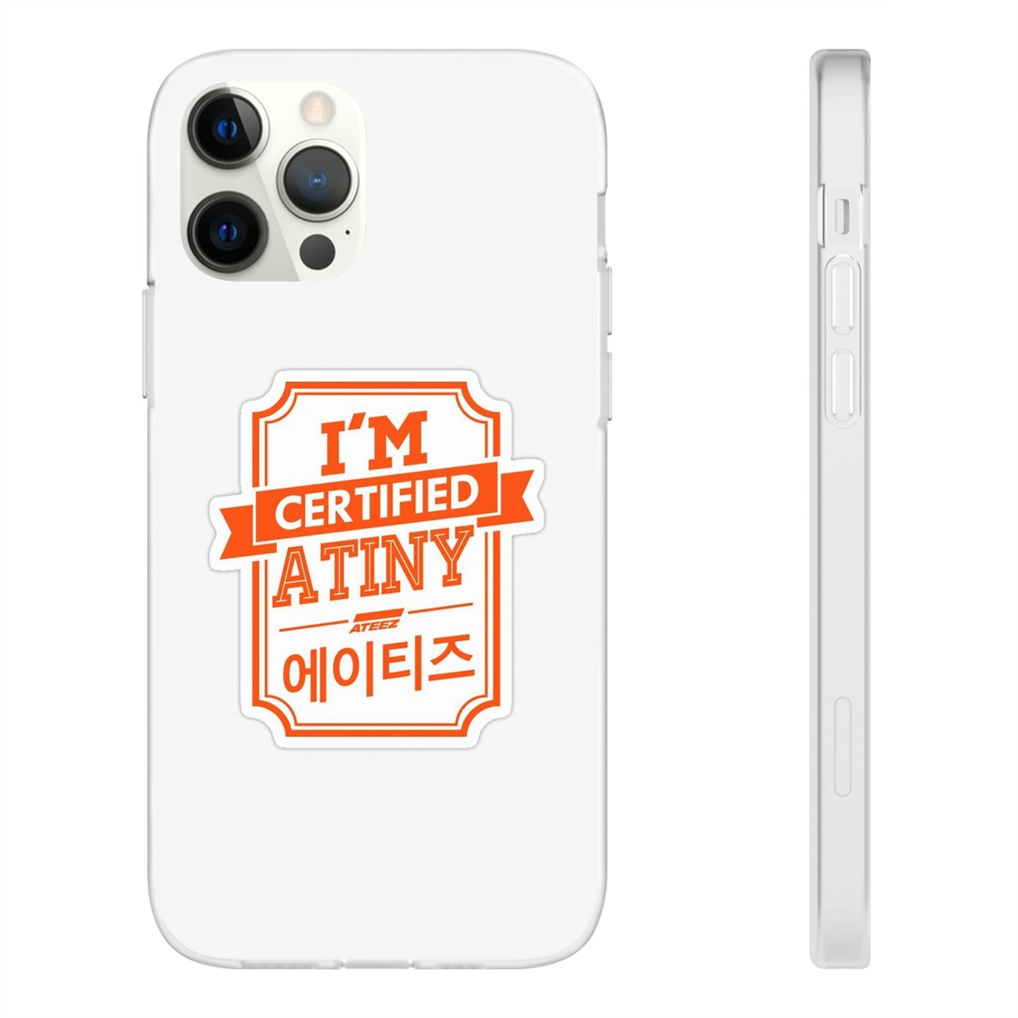 Ateez I'm Certified Atiny  Cell Phone Case - iPhone, Samsung and Custom Covers -  K-Pop Phone Covers, Gifts for Carats, SVT Stylish Cell Phone Accessories