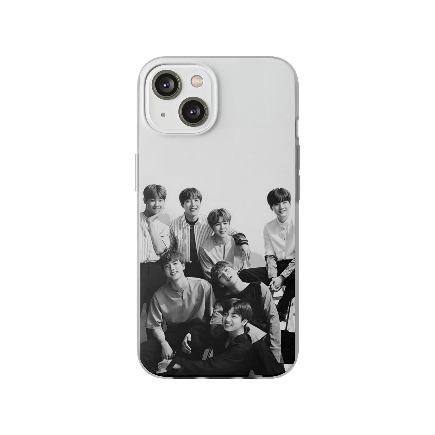 BTS OT7 B/W Cell Phone Case - iPhone, Samsung and Custom Covers -  K-Pop Phone Covers, Gifts for Fans, Stylish Cell Phone Accessories