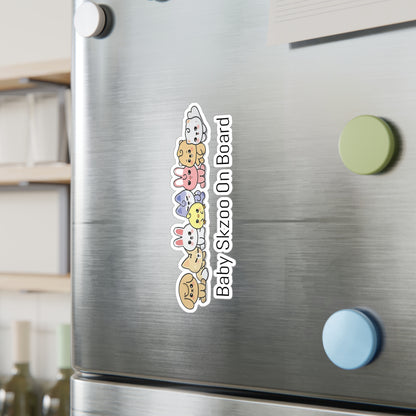 Stray Kids Baby Skzoo On Board! - Vinyl Decals, Fun Stickers - Water, UV and Scratch Resistant!