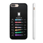 BTS OT7  Microphones & Signatures Cell Phone Case - iPhone, Samsung and Custom Covers -  K-Pop Phone Covers, Gifts for Fans, Stylish Cell Phone Accessories