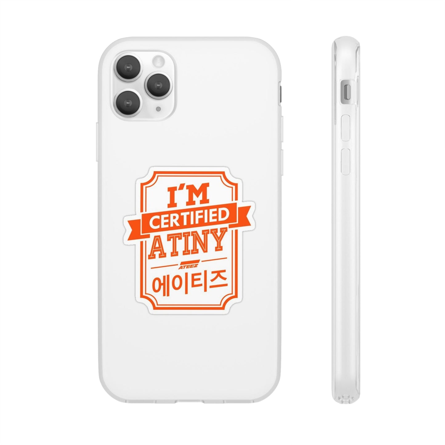 Ateez I'm Certified Atiny  Cell Phone Case - iPhone, Samsung and Custom Covers -  K-Pop Phone Covers, Gifts for Carats, SVT Stylish Cell Phone Accessories