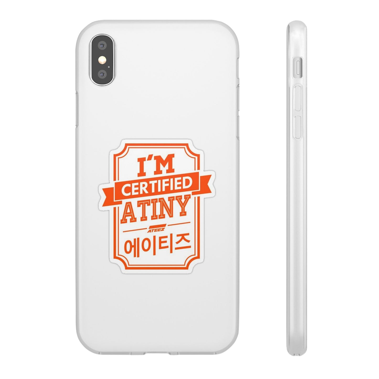 Ateez I'm Certified Atiny  Cell Phone Case - iPhone, Samsung and Custom Covers -  K-Pop Phone Covers, Gifts for Carats, SVT Stylish Cell Phone Accessories