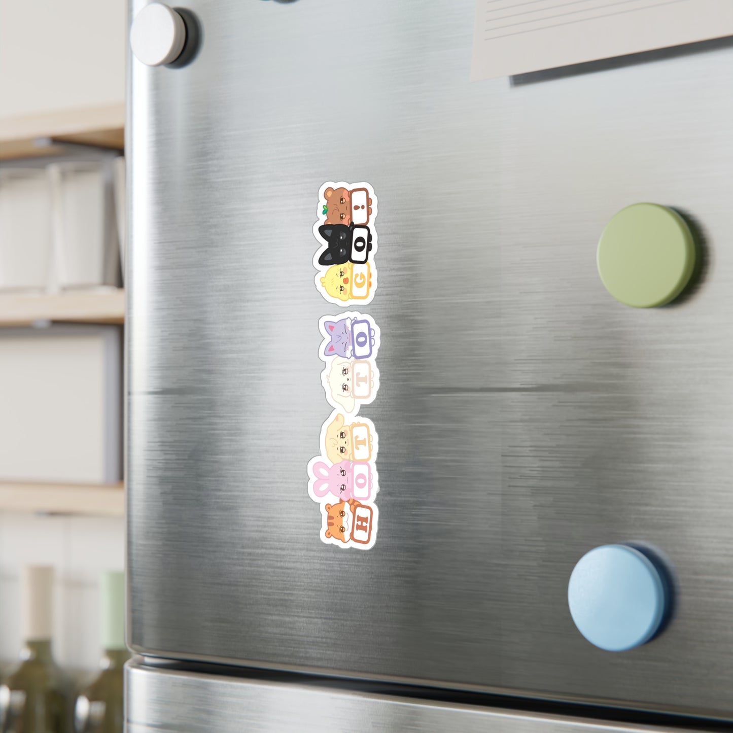 Ateez  Aniteez Hot To Go! ATINY Vinyl Decals, Fun Stickers - Water, UV and Scratch Resistant!
