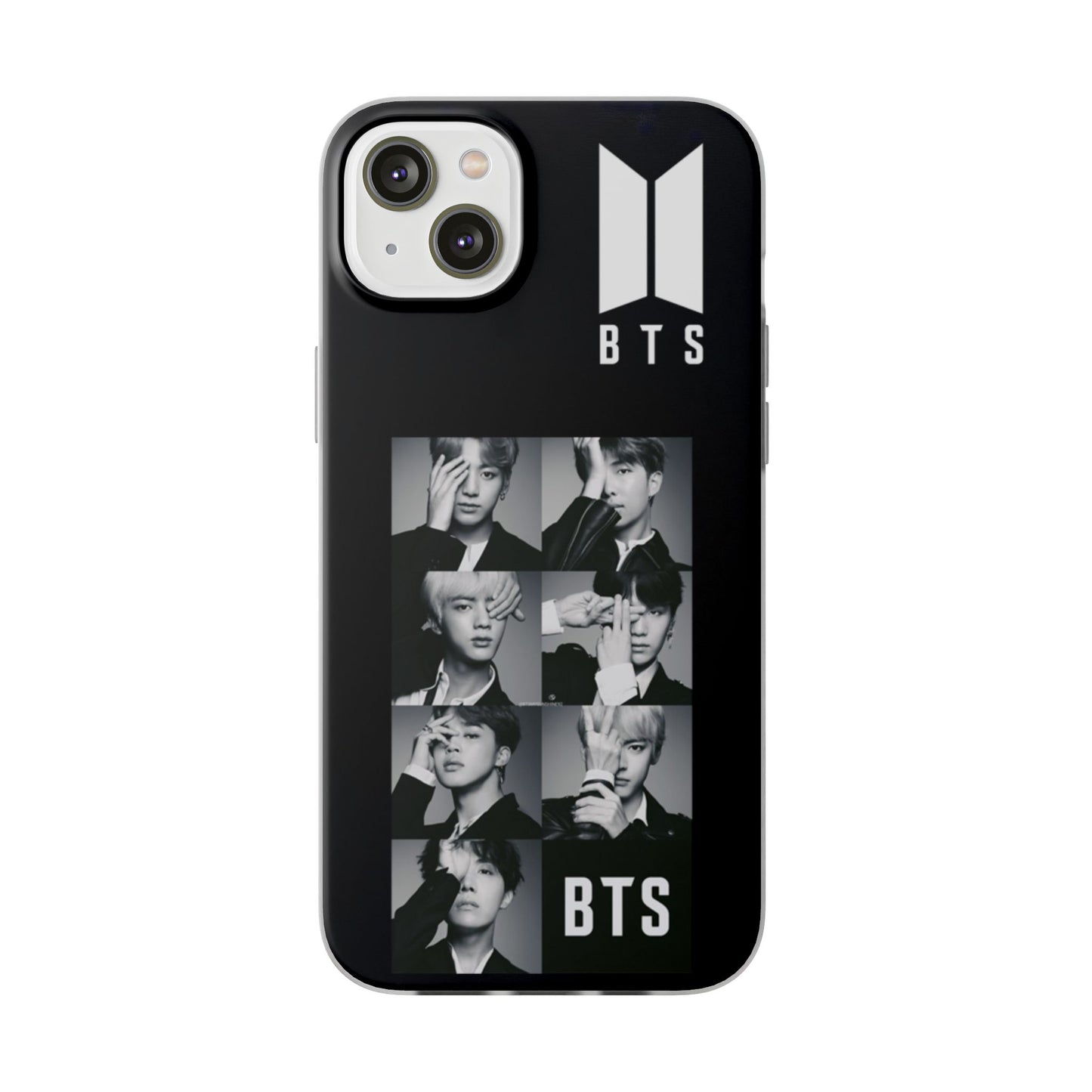 BTS OT7 B/W Cell Phone Case - iPhone, Samsung and Custom Covers -  K-Pop Phone Covers, Gifts for Fans, Stylish Cell Phone Accessories