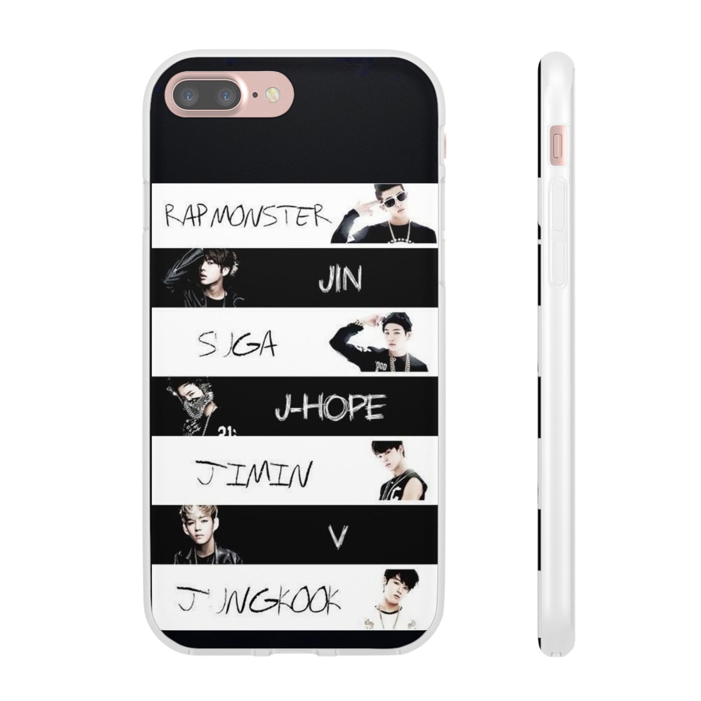 BTS Old School OT7 Cell Phone Case - iPhone, Samsung and Custom Covers -  K-Pop Phone Covers, Gifts for Fans, Stylish Cell Phone Accessories