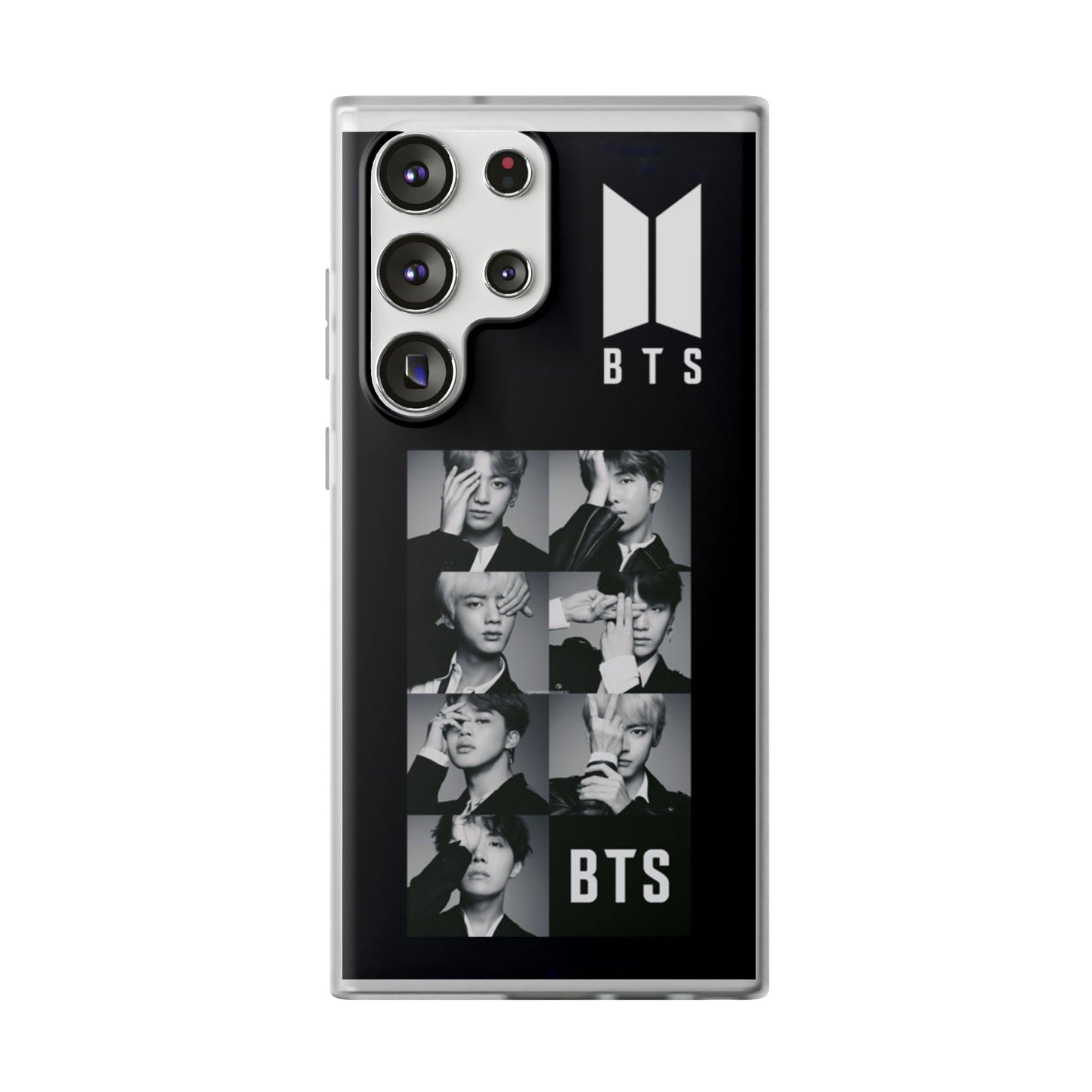 BTS OT7 B/W Cell Phone Case - iPhone, Samsung and Custom Covers -  K-Pop Phone Covers, Gifts for Fans, Stylish Cell Phone Accessories