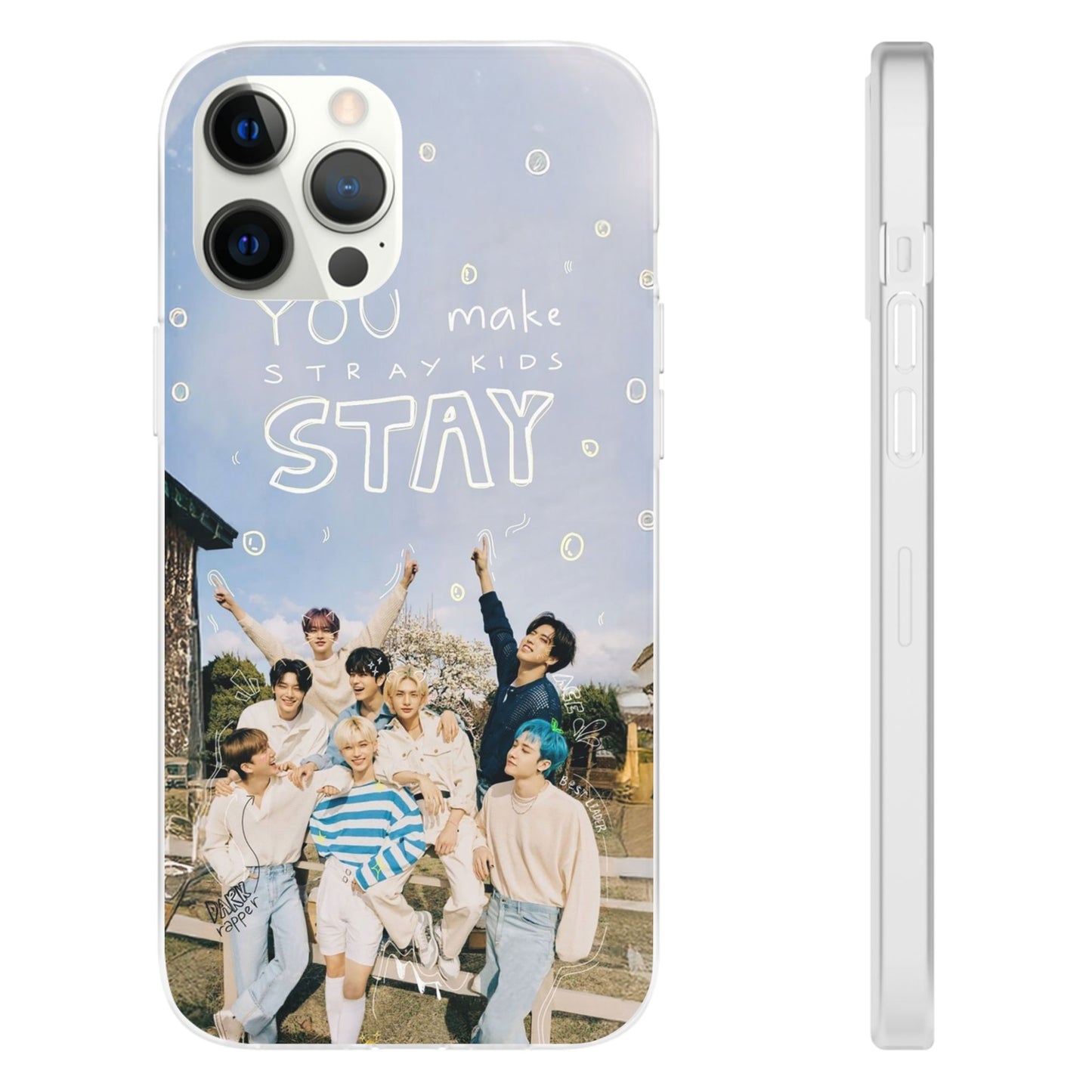 Stray Kids "You make Stray Kids Stay" Cell Phone Case - iPhone, Samsung and Custom Covers -  K-Pop Phone Covers, Gifts for Fans, Stylish Cell Phone Accessories