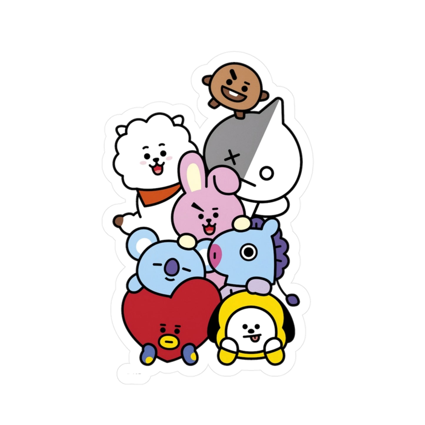 BTS -  BT21 Gang is all here! Vinyl Decals, Fun Stickers - Water, UV and Scratch Resistant!
