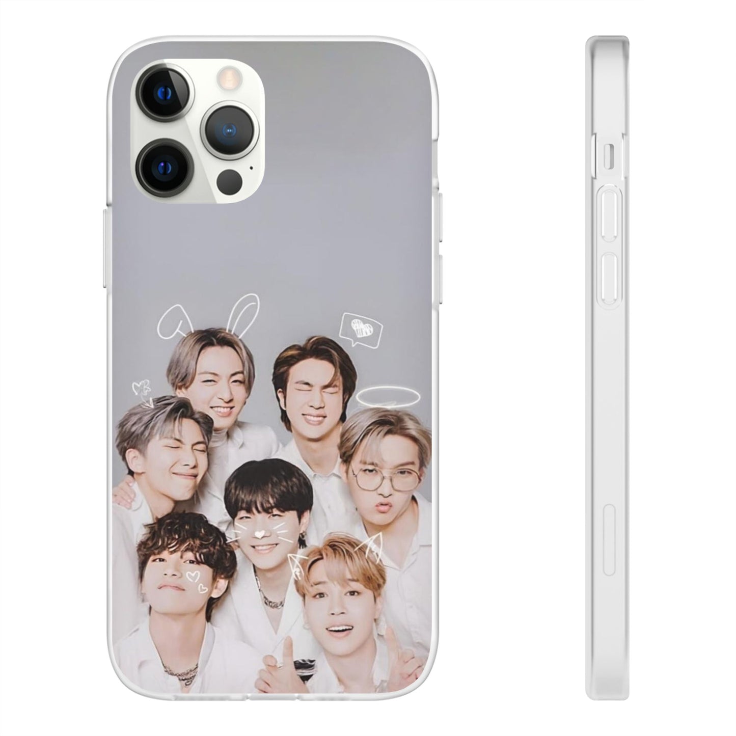 BTS OT7 Cuties Cell Phone Case - iPhone, Samsung and Custom Covers -  K-Pop Phone Covers, Gifts for Fans, Stylish Cell Phone Accessories