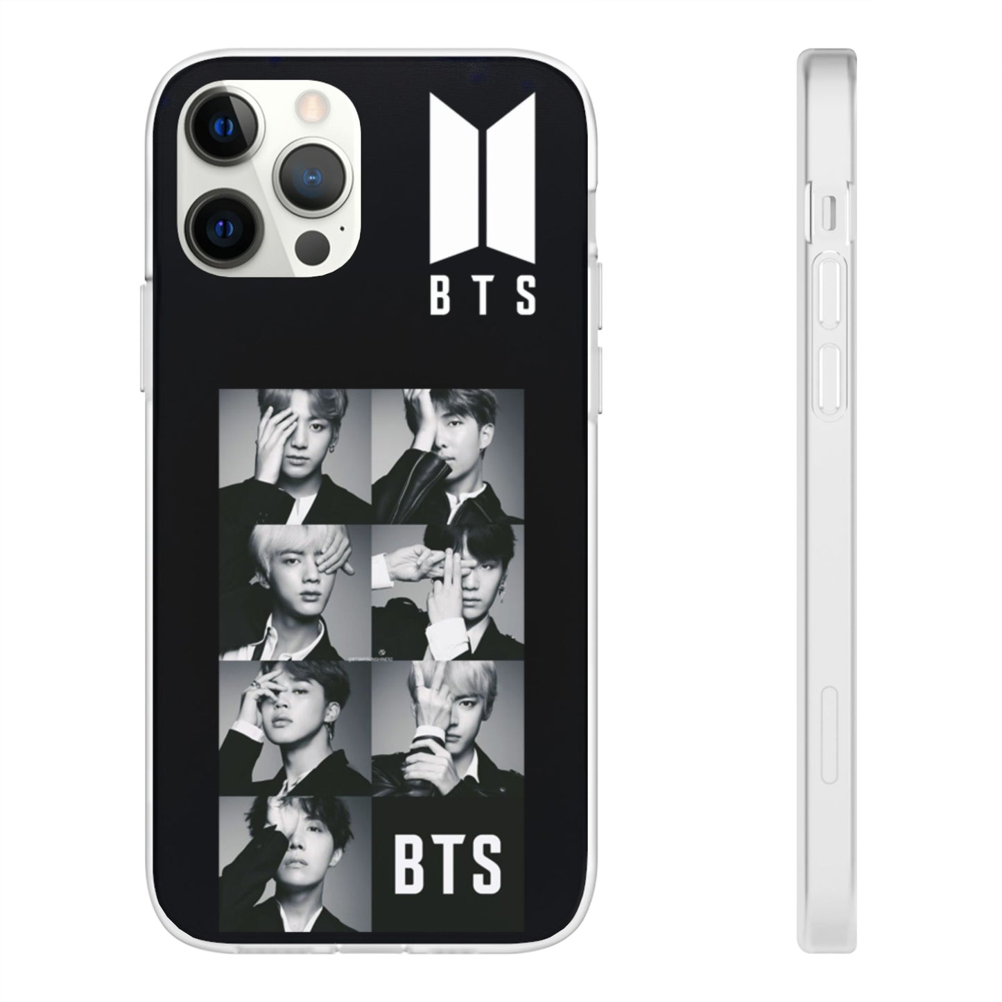 BTS OT7 B/W Cell Phone Case - iPhone, Samsung and Custom Covers -  K-Pop Phone Covers, Gifts for Fans, Stylish Cell Phone Accessories