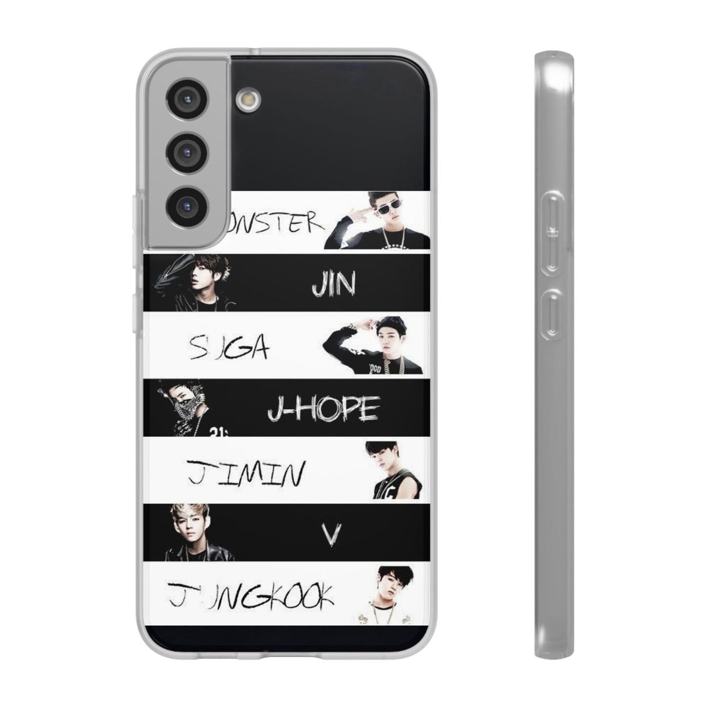BTS Old School OT7 Cell Phone Case - iPhone, Samsung and Custom Covers -  K-Pop Phone Covers, Gifts for Fans, Stylish Cell Phone Accessories