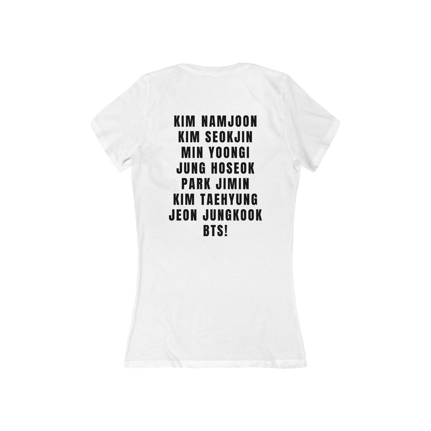BTS Arirang Concert - Baby Army On Board Women's V‑Neck Tee with BTS Name Chant on Back