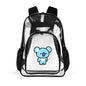 BTS BT21 Koya Clear Backpack 17 Inch PVC Transparent Bookbag