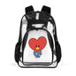 BTS BT21 Tata Clear Backpack 17 Inch PVC Transparent Bookbag