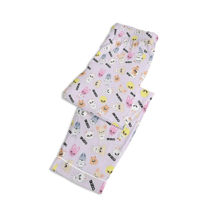 Stray Kids SKZOO Unisex Long Sleeve Adult PJs - Immediate shipping - Size XL