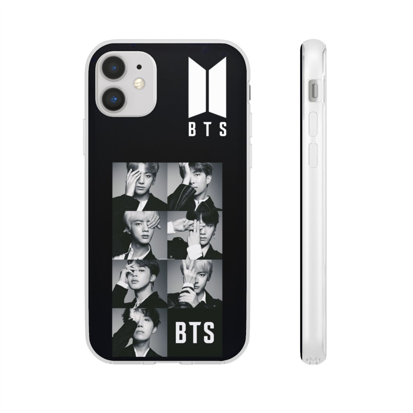 BTS OT7 B/W Cell Phone Case - iPhone, Samsung and Custom Covers -  K-Pop Phone Covers, Gifts for Fans, Stylish Cell Phone Accessories