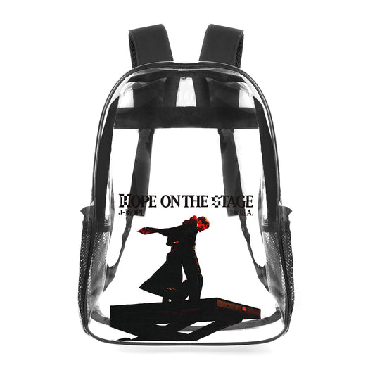 BTS JHope On The Stage Clear Backpack 17 Inch PVC Transparent Bookbag