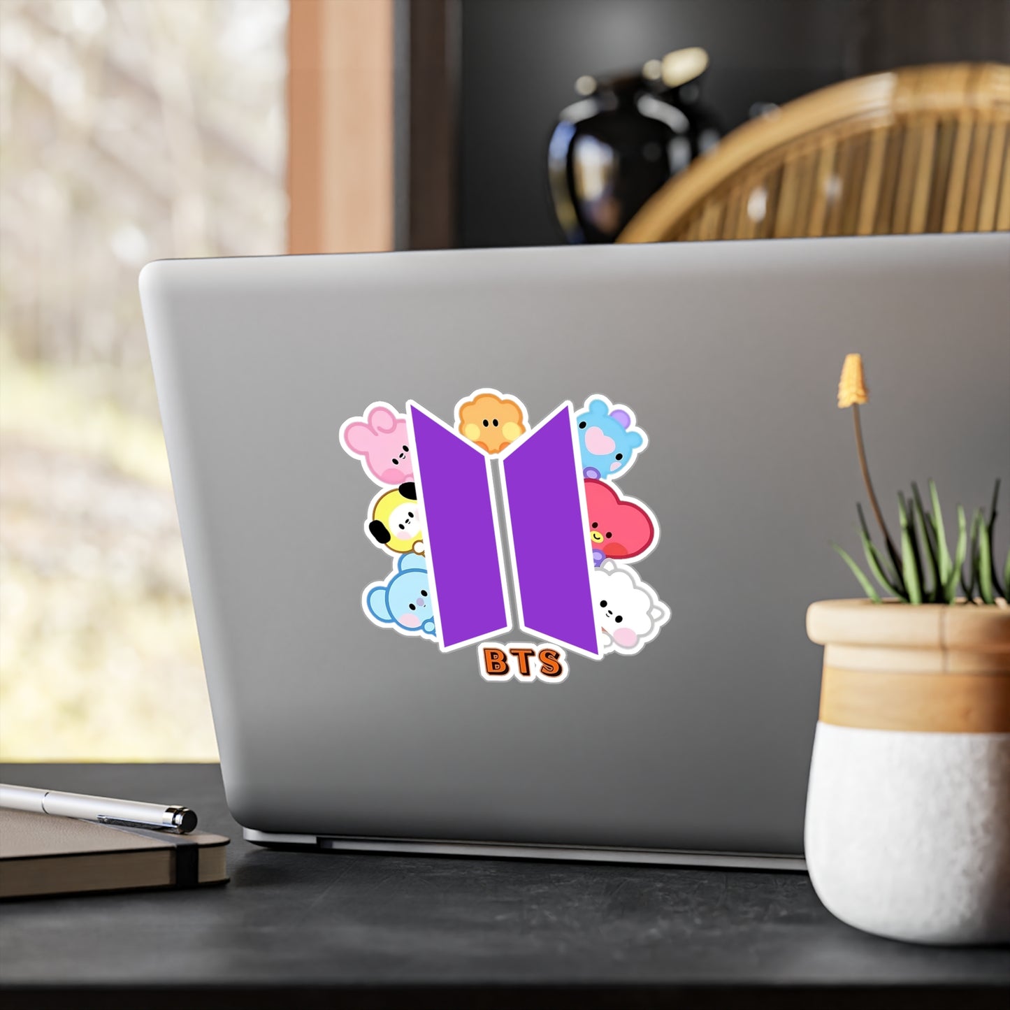 BTS - Baby BT21 Characters & Logo Vinyl Decals, Fun Stickers - Water, UV and Scratch Resistant!