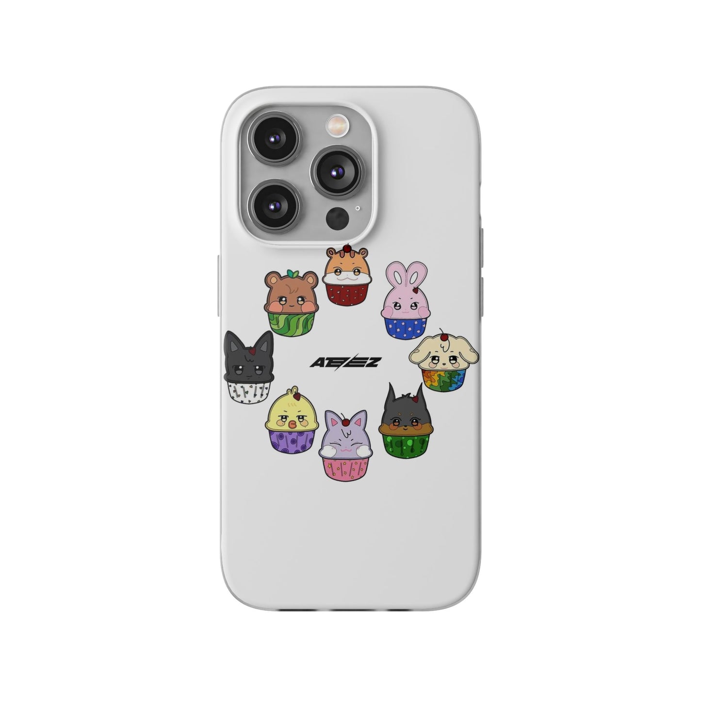 Ateez - Atiny Cupcakes Cell Phone Case - iPhone, Samsung and Custom Covers -  K-Pop Phone Covers, Gifts for Carats, SVT Stylish Cell Phone Accessories