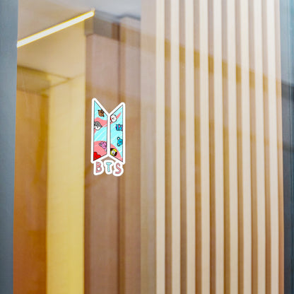 BTS BT21 Colorful Logo Vinyl Decals, Fun Stickers - Water, UV and Scratch Resistant!