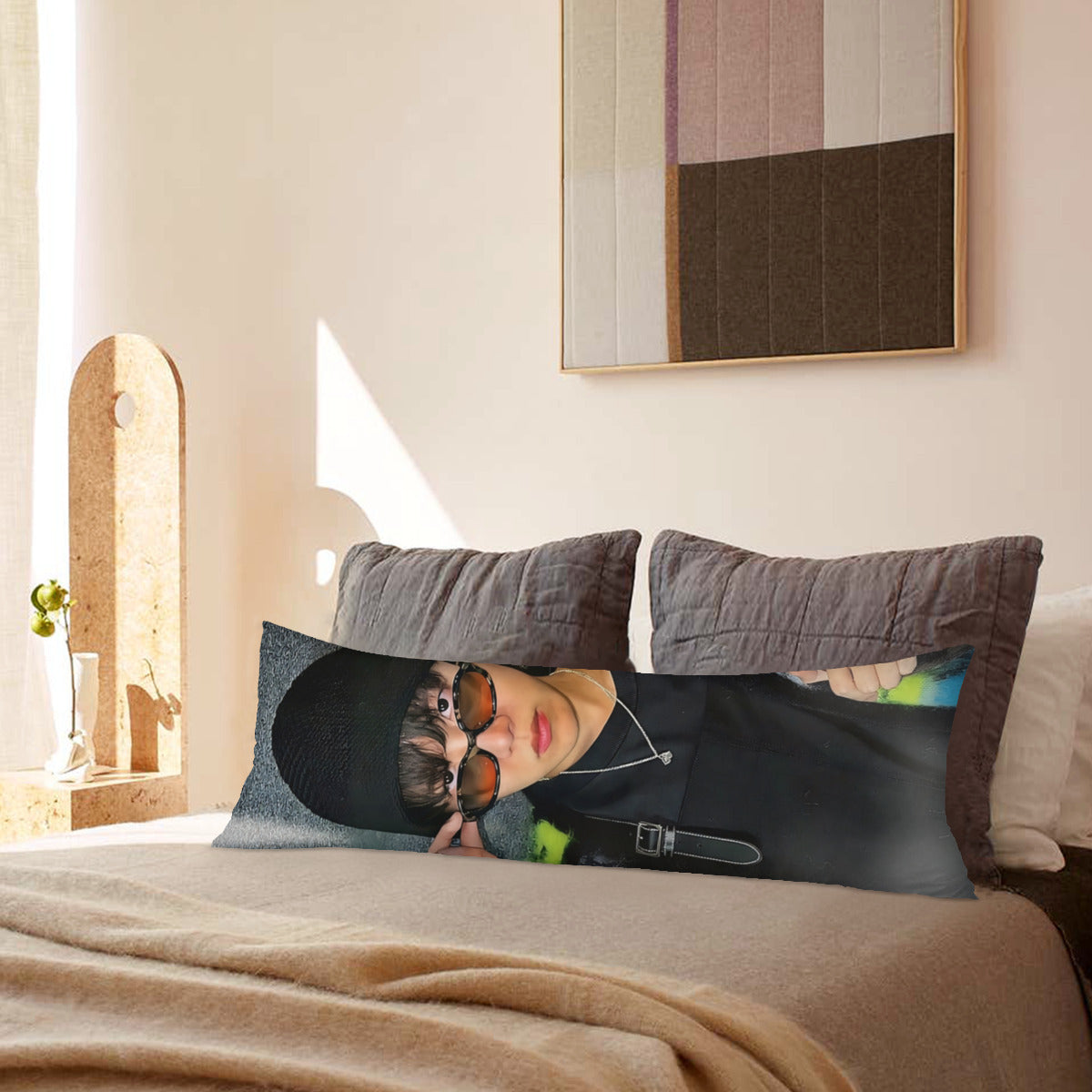 BTS Jhope Body Pillow Case - 3 Sizes - BTS J-Hope full size pillowcase - BTS J Hope double sided pillow case